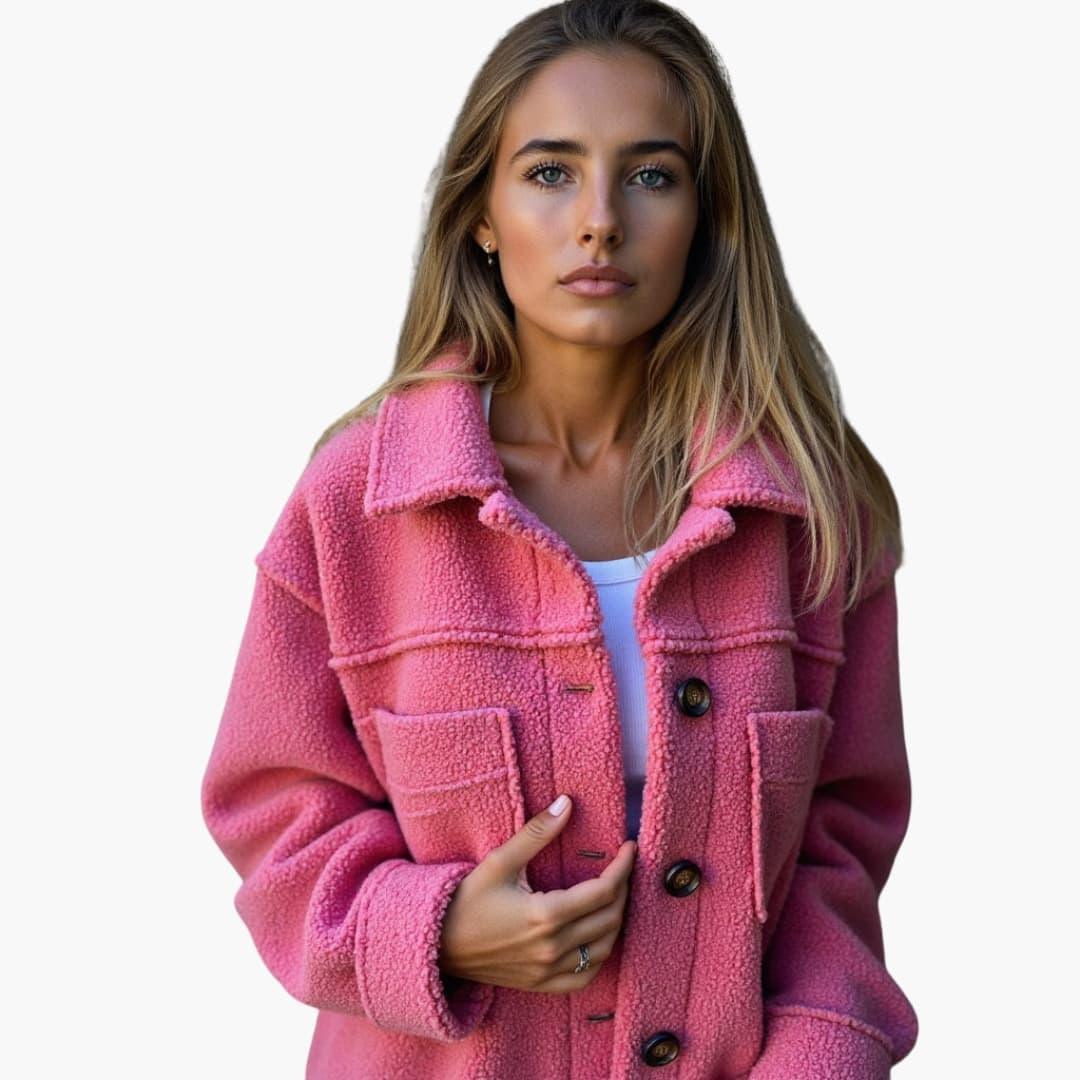 Elegant Wool Winter Coat – Women's Tailored Longline Fit