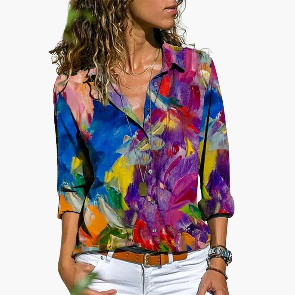 Flowy Loose Fit Shirt for Women - Lightweight & Comfortable
