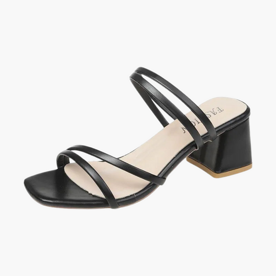 Elegant Strappy Heeled Sandals for Women - Fashionable Comfort