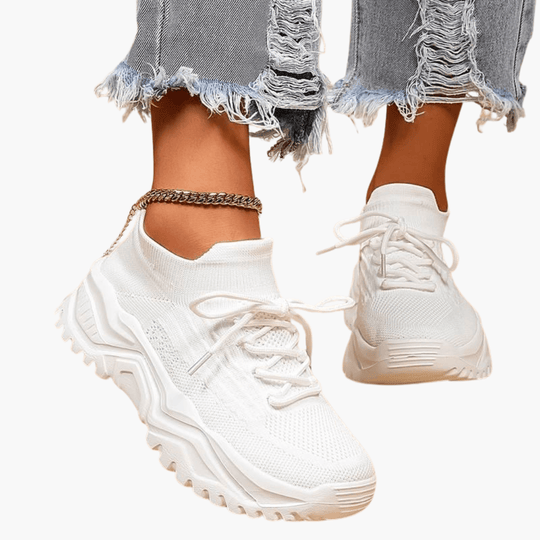 Lightweight Knit Sneakers for Women - Breathable Trainers