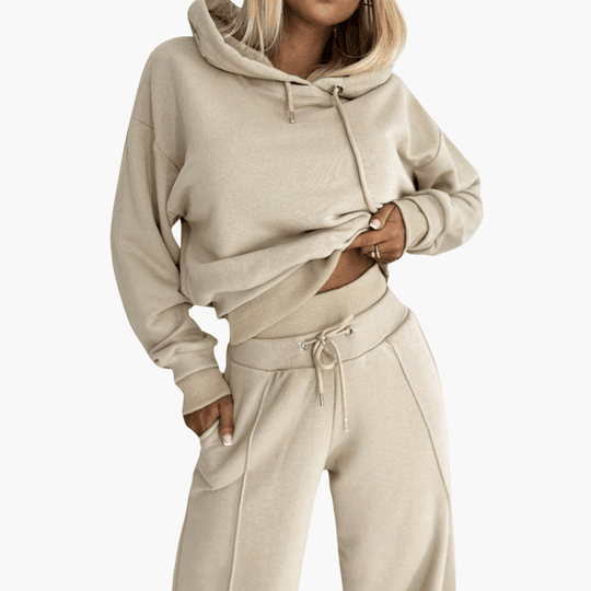 Knit Lounge Set – Women's Cozy Two-Piece Loungewear Outfit