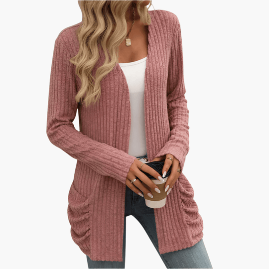 Cozy Knit Cardigan – Women's Chunky Cable Knit Sweater