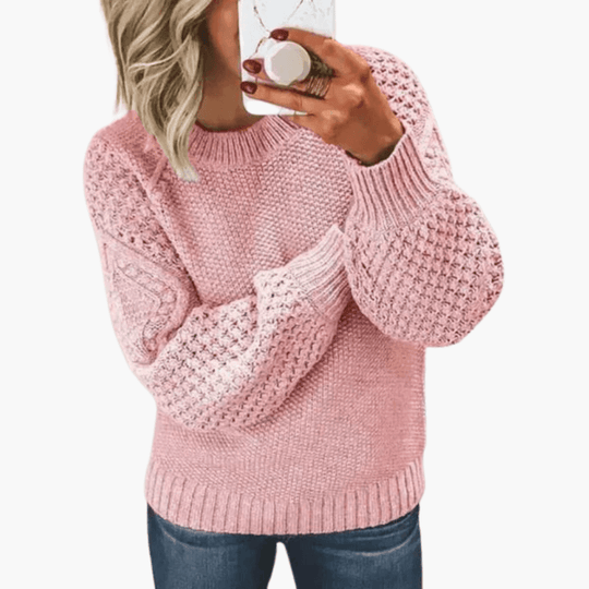 Classic Cotton Sweater – Women's Soft Knit Comfort Fit