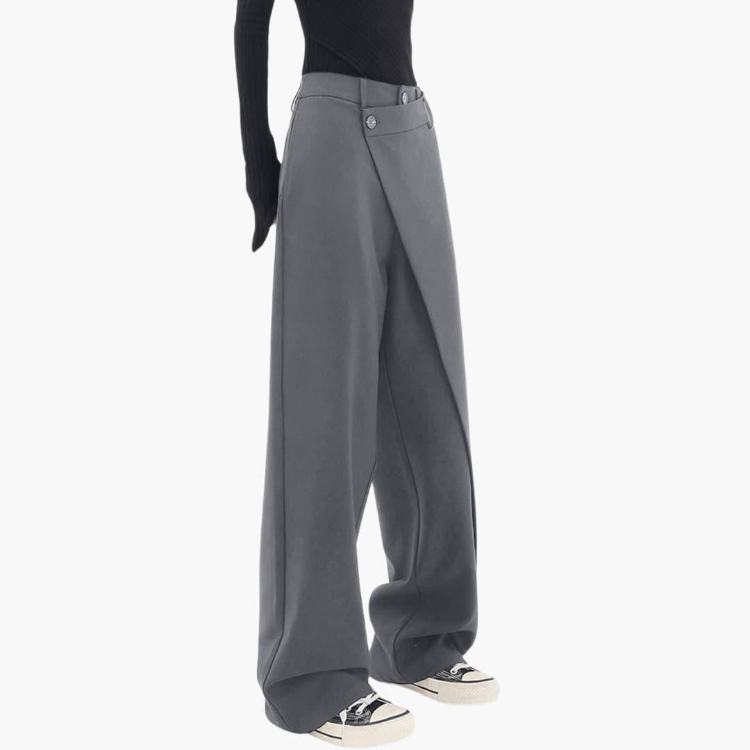 Ladies slim fit trousers for women - structured waist style