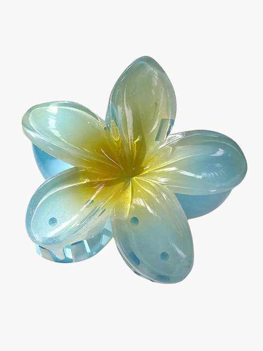 Glossy Hair Claw Clip for Women - Elegant Floral Accessory