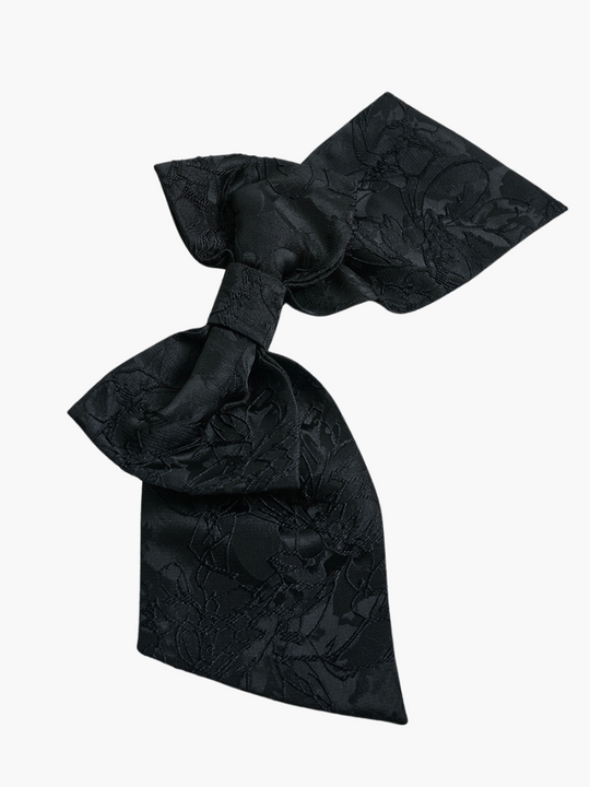 Oversized Satin Bow Hair Accessory - Stylish Hair Tie for Women