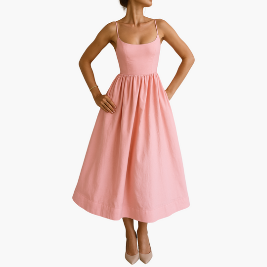 Sleeveless Elegant Dress - Women's Formal Evening Wear