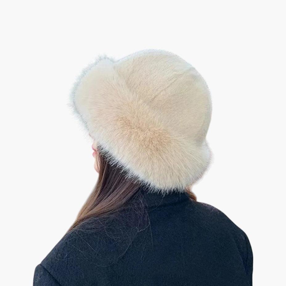 Faux Fur Bucket Hat – Women's Cozy Winter Fashion Accessory
