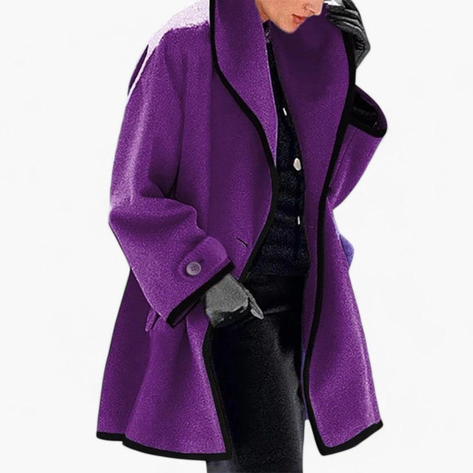 Stylish Button-Up Spring Coat – Women's Lightweight Layer