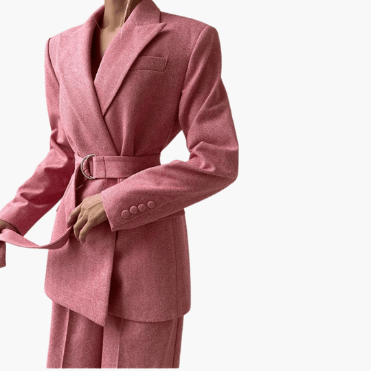 Women's 3 piece suit set with blazer corset and trousers