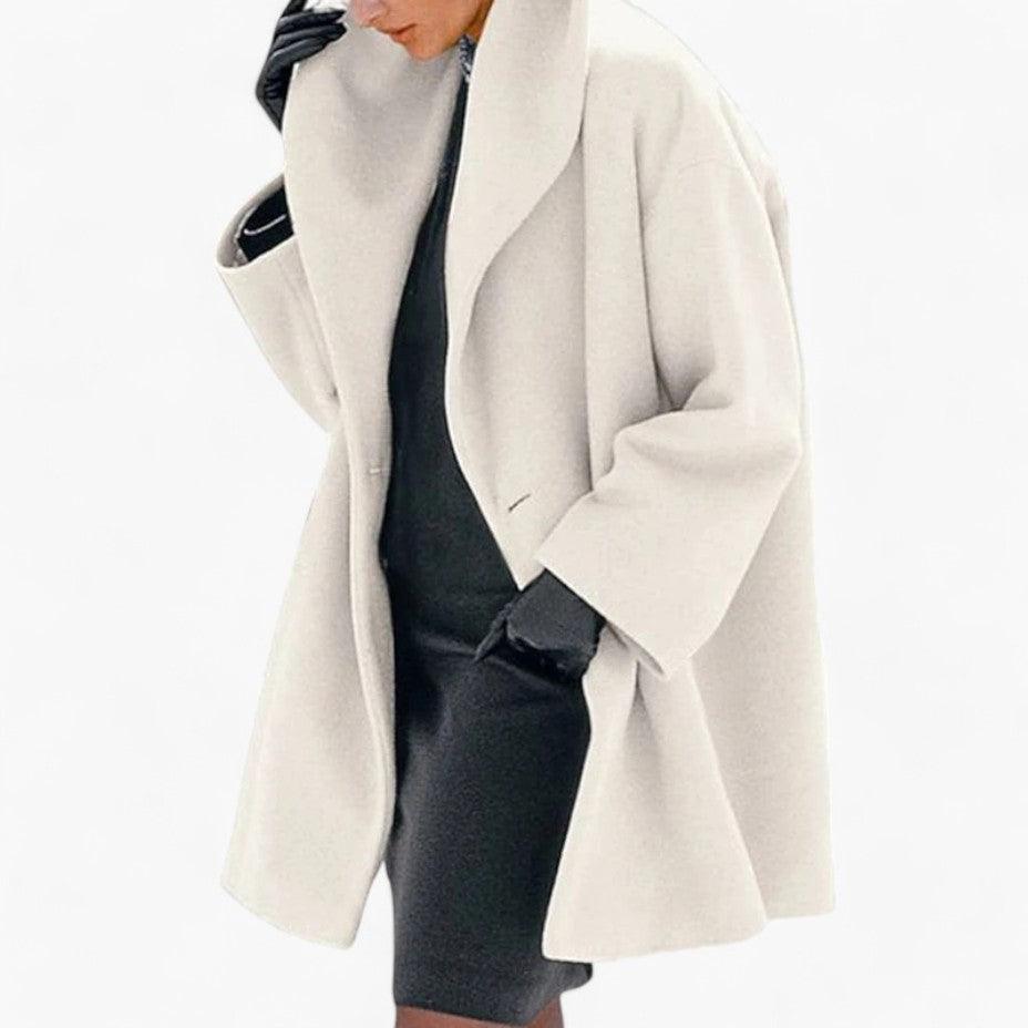 Stylish Button-Up Spring Coat – Women's Lightweight Layer