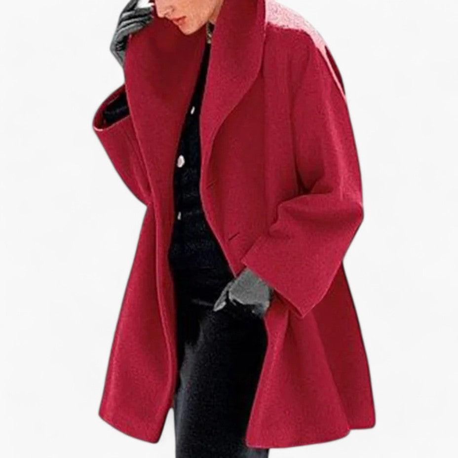 Stylish Button-Up Spring Coat – Women's Lightweight Layer