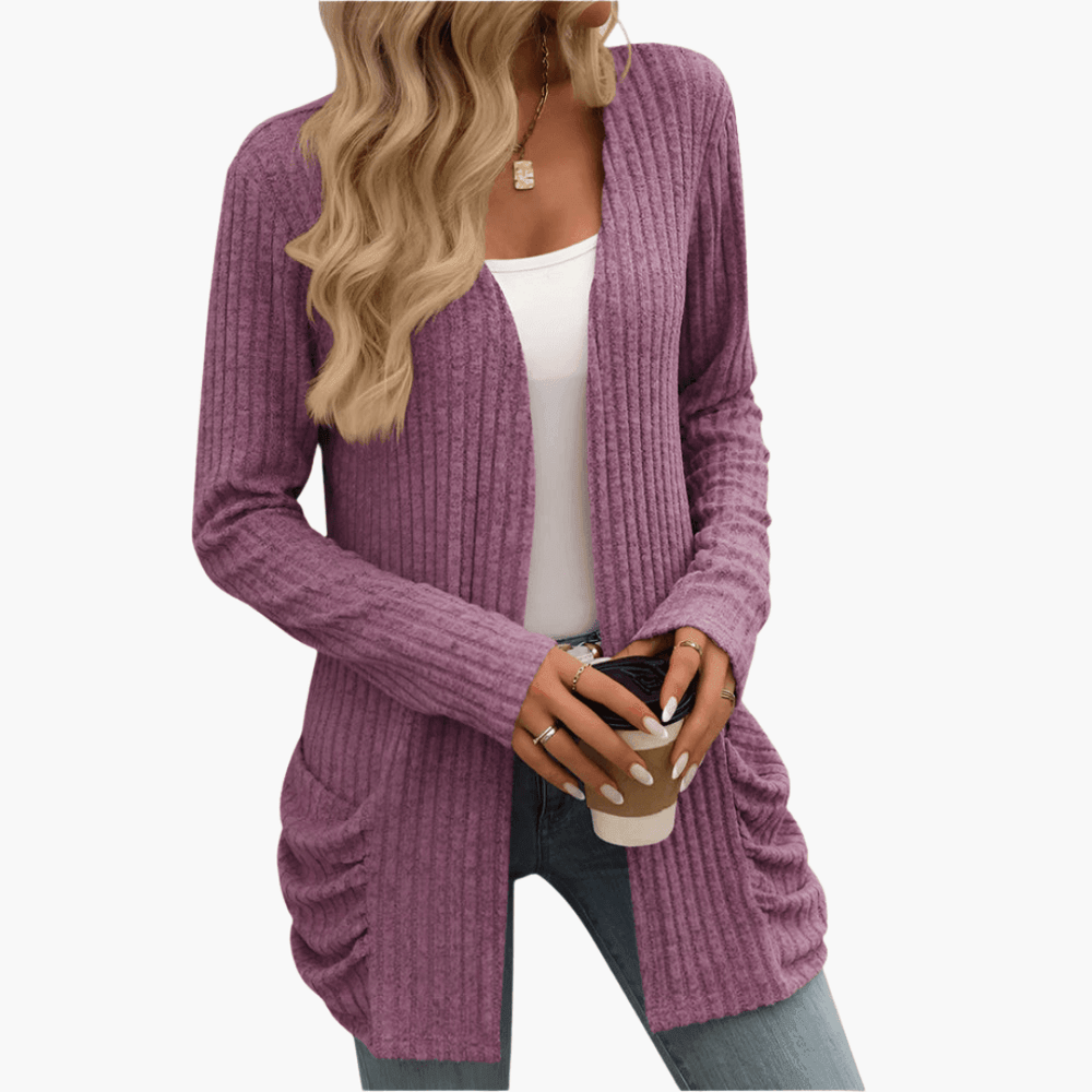 Cozy Knit Cardigan – Women's Chunky Cable Knit Sweater