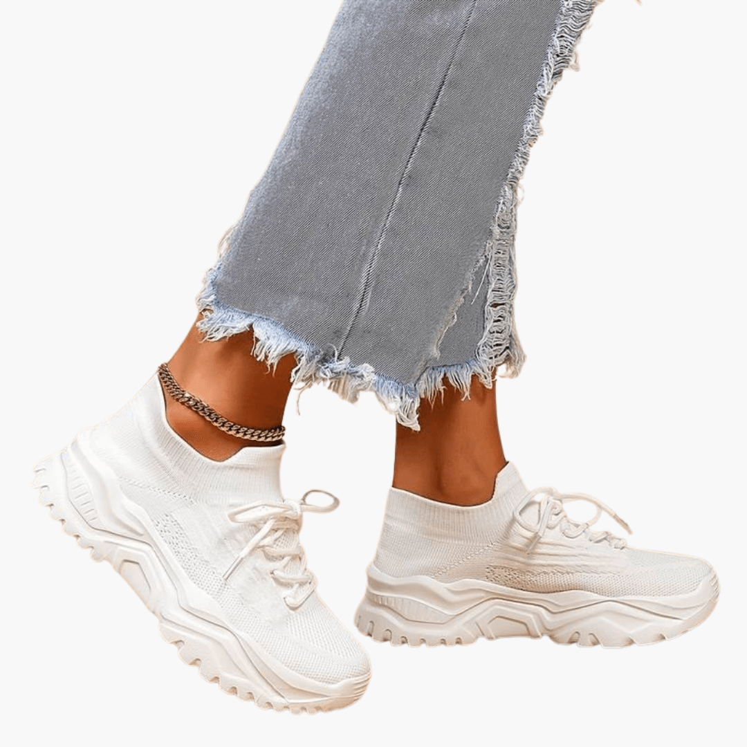 Lightweight Knit Sneakers for Women - Breathable Trainers