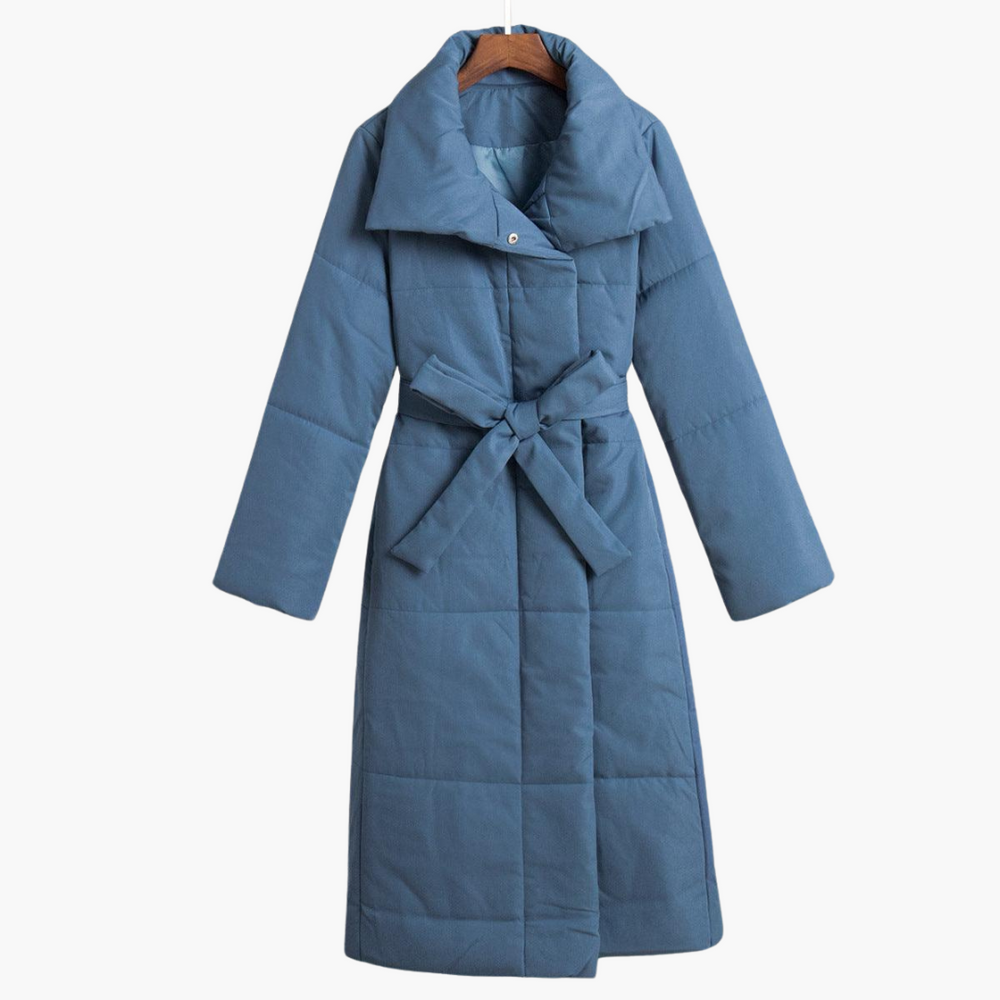 Chic Long Coat for Women – Warm, Oversized & Belted Style