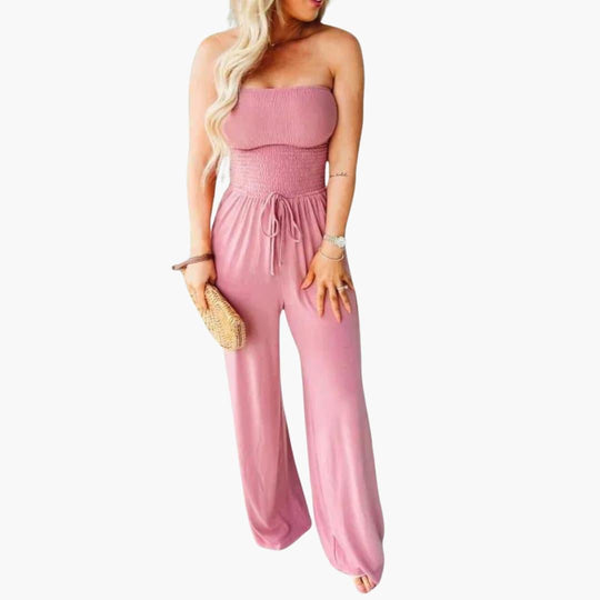 Elegant Cotton Jumpsuit – Women's Tailored Fit Comfort