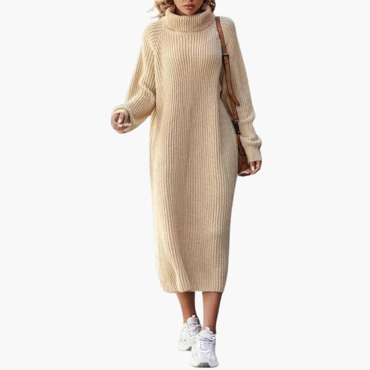Flattering Fit Midi Dress - Comfortable & Versatile for Women