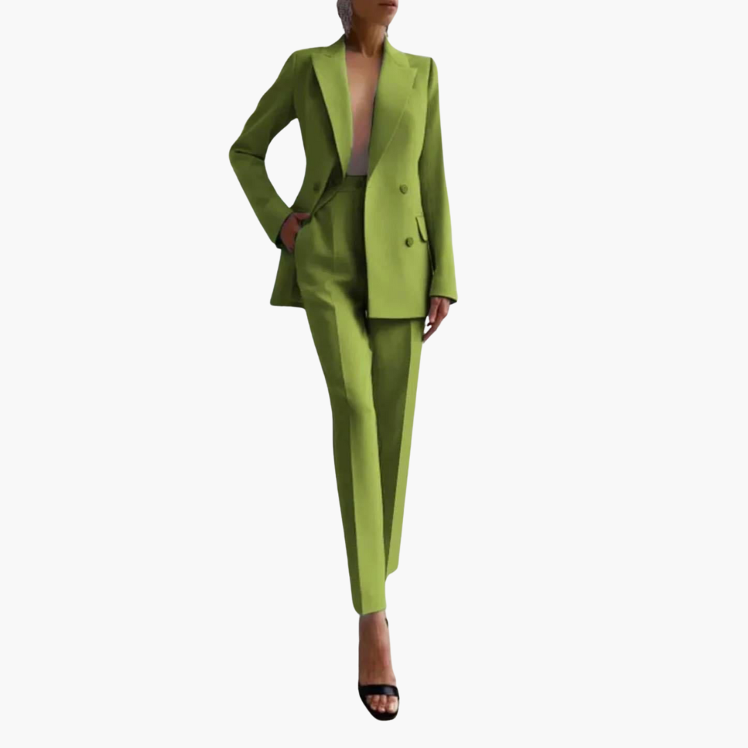 Smart Tailored Blazer Set for Women – Elegant Two-Piece Suit