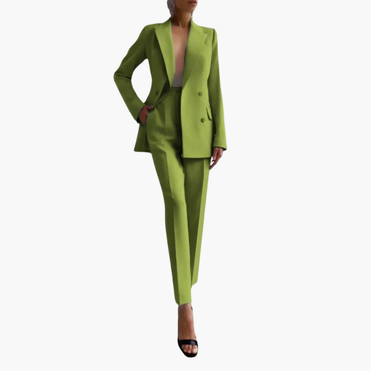 Smart Tailored Blazer Set for Women – Elegant Two-Piece Suit