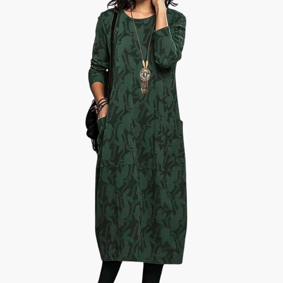 Casual Long Sleeve Winter Dress – Stylish & Warm for Women - IsabellaMae