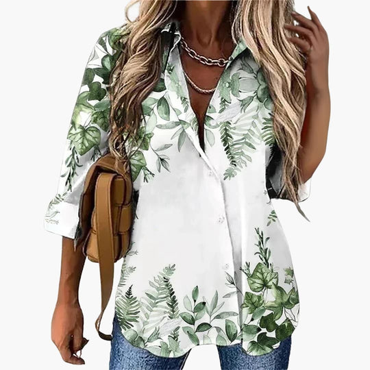 Loose Fit Floral Blouse for Women - Lightweight & Stylish