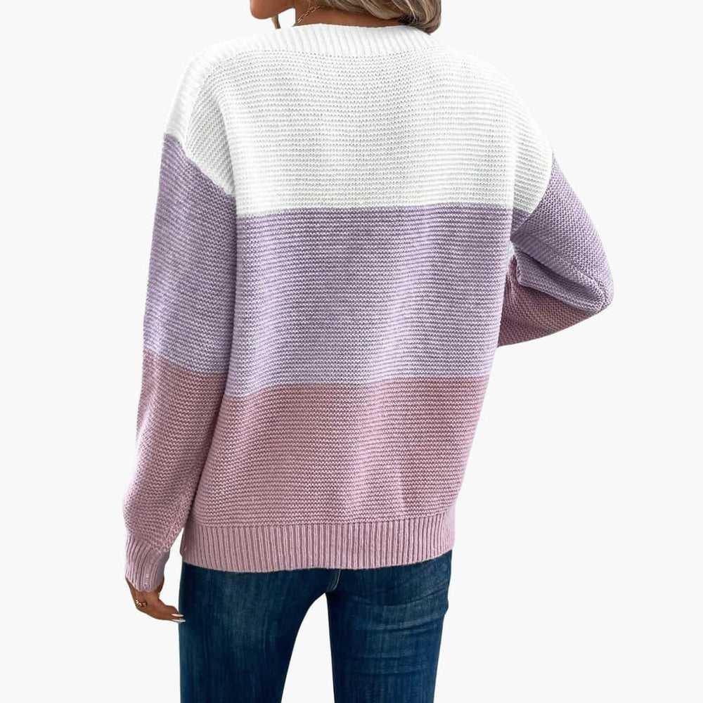 Ombre Knit Sweater – Soft Gradient Pullover for Women