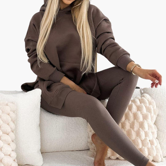 Hoodie & Leggings Set – Women's Cozy Two-Piece Loungewear