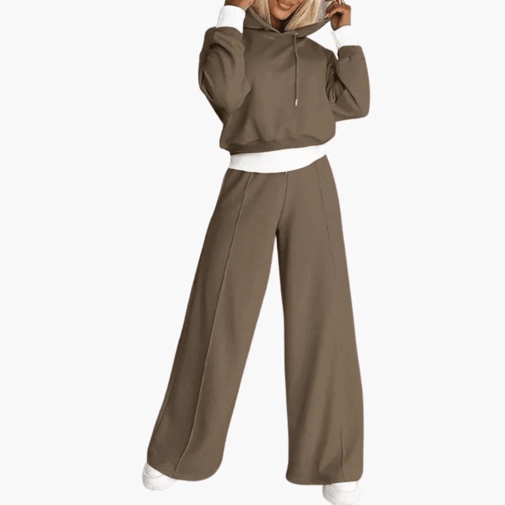 Knit Lounge Set – Women's Cozy Two-Piece Loungewear Outfit
