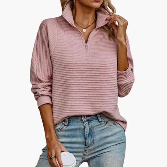 Casual Zipper Sweater for Women - Chic, Cozy & Versatile
