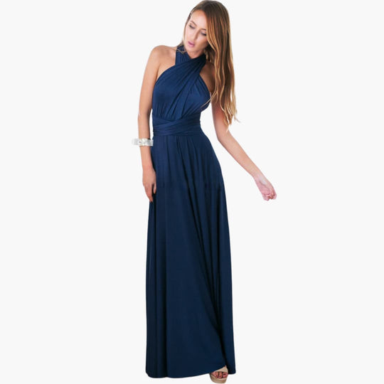 Convertible Maxi Dress for Women - Backless Multiway Bridesmaid