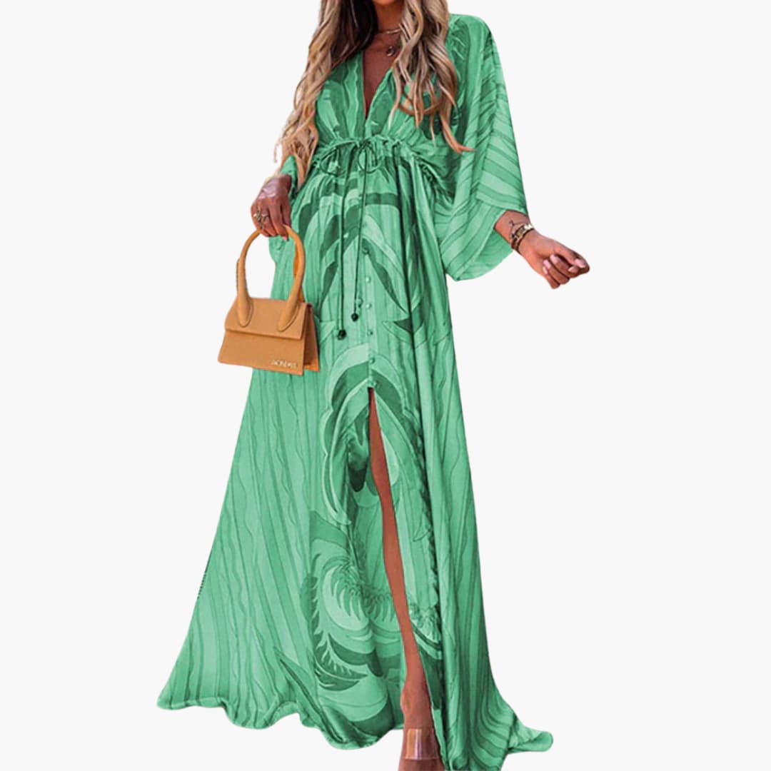 Vibrant Floral Summer Dress - Women's Lightweight Sundress