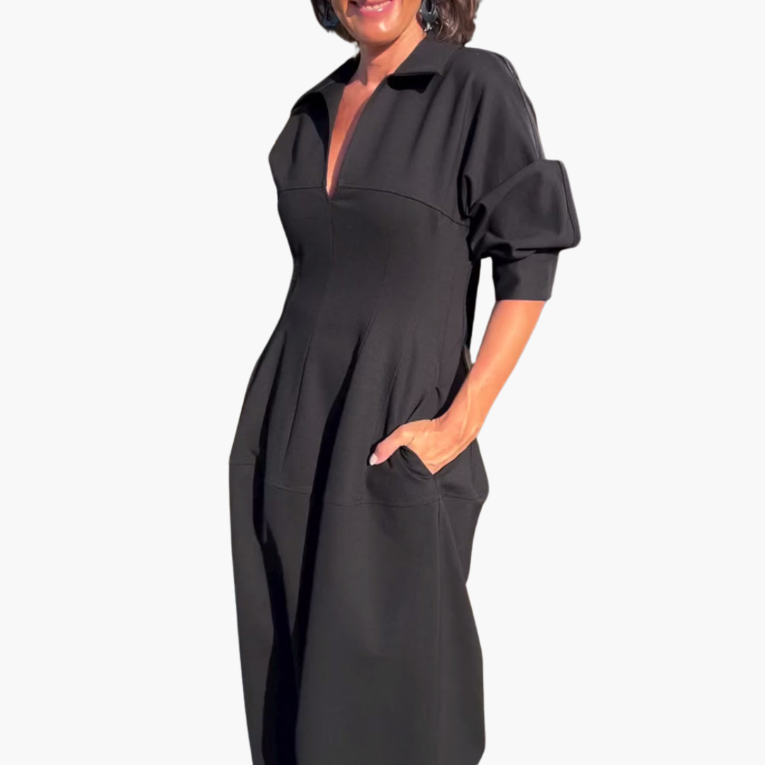 Comfortable Long Dress for Women - Elegant Midi Dress