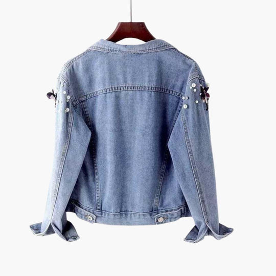 Embellished Jacket for Women - Trendy Jean Outerwear