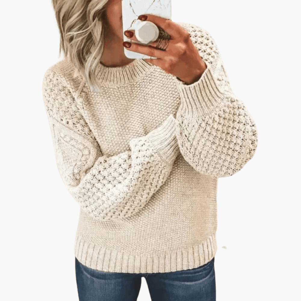 Classic Cotton Sweater – Women's Soft Knit Comfort Fit