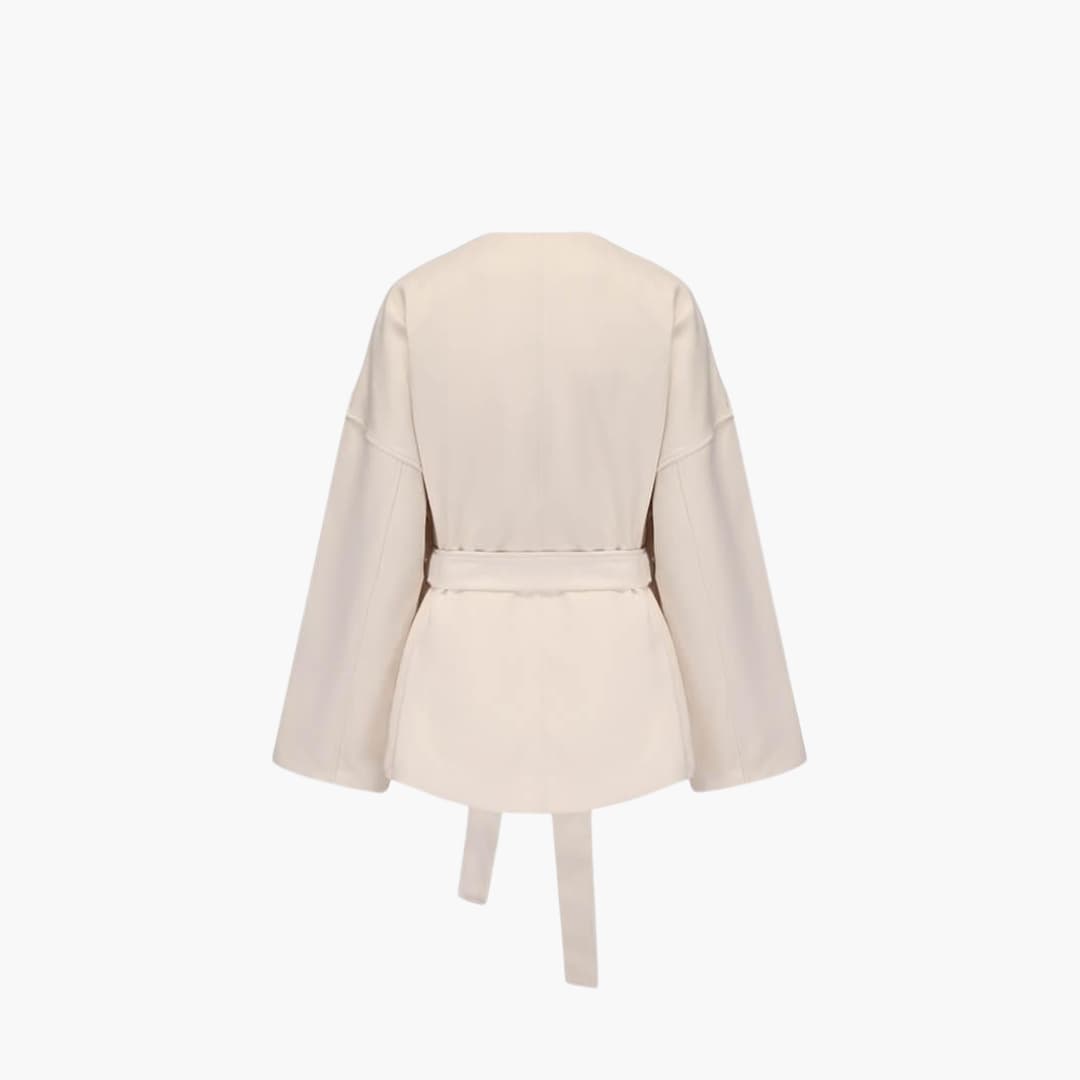 Belted Kimono Jacket – Women's Long Sleeve Wrap Coat - IsabellaMae