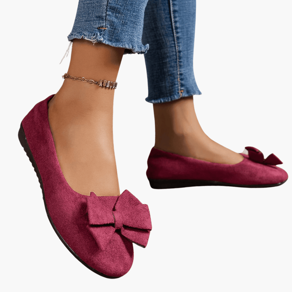 Bow Loafers – Women's Comfortable Patent Slip-On Shoes - IsabellaMae