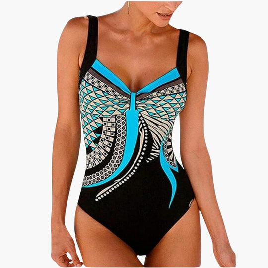 Elegant One-Piece Swimsuit - Women's Stylish Swimwear