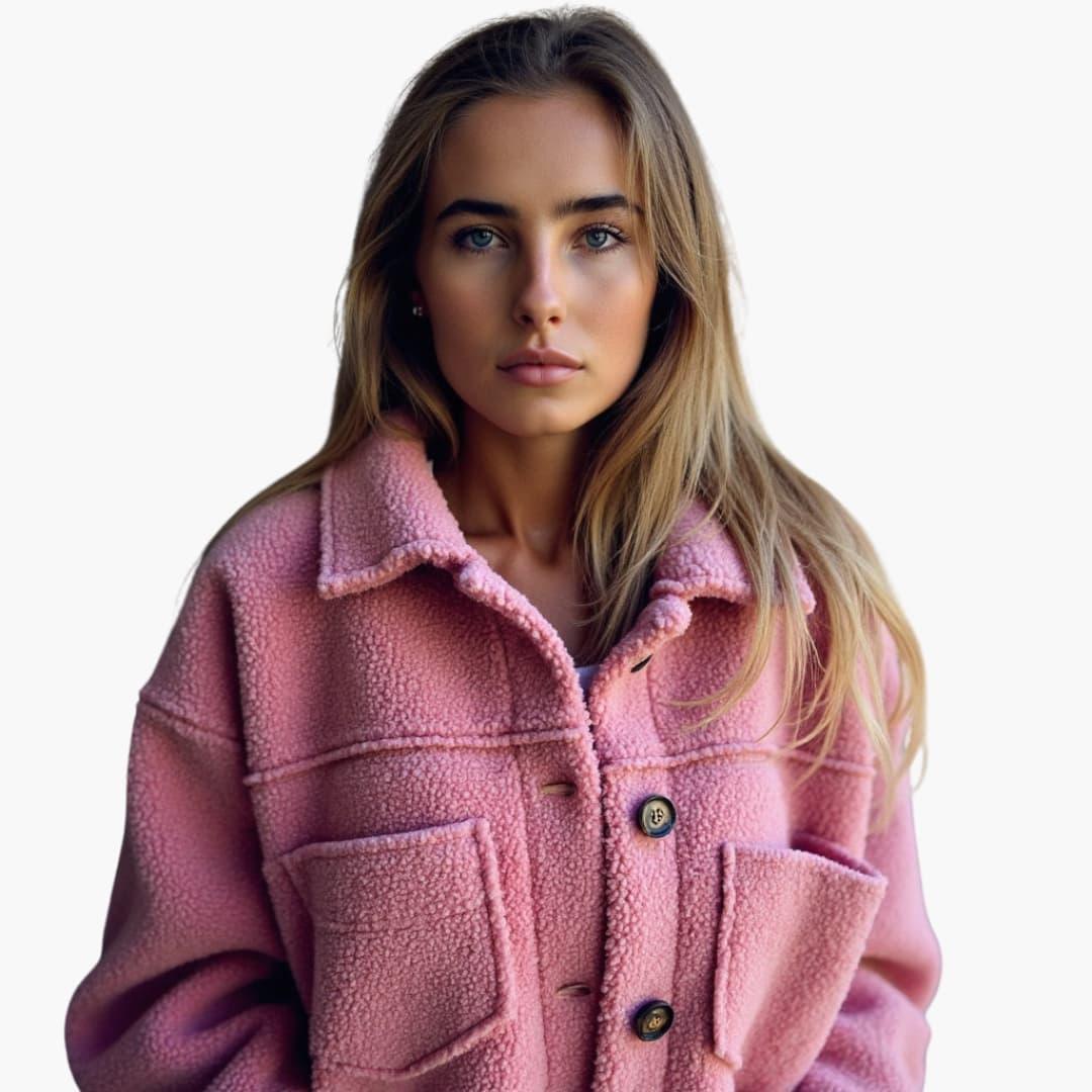 Elegant Wool Winter Coat – Women's Tailored Longline Fit