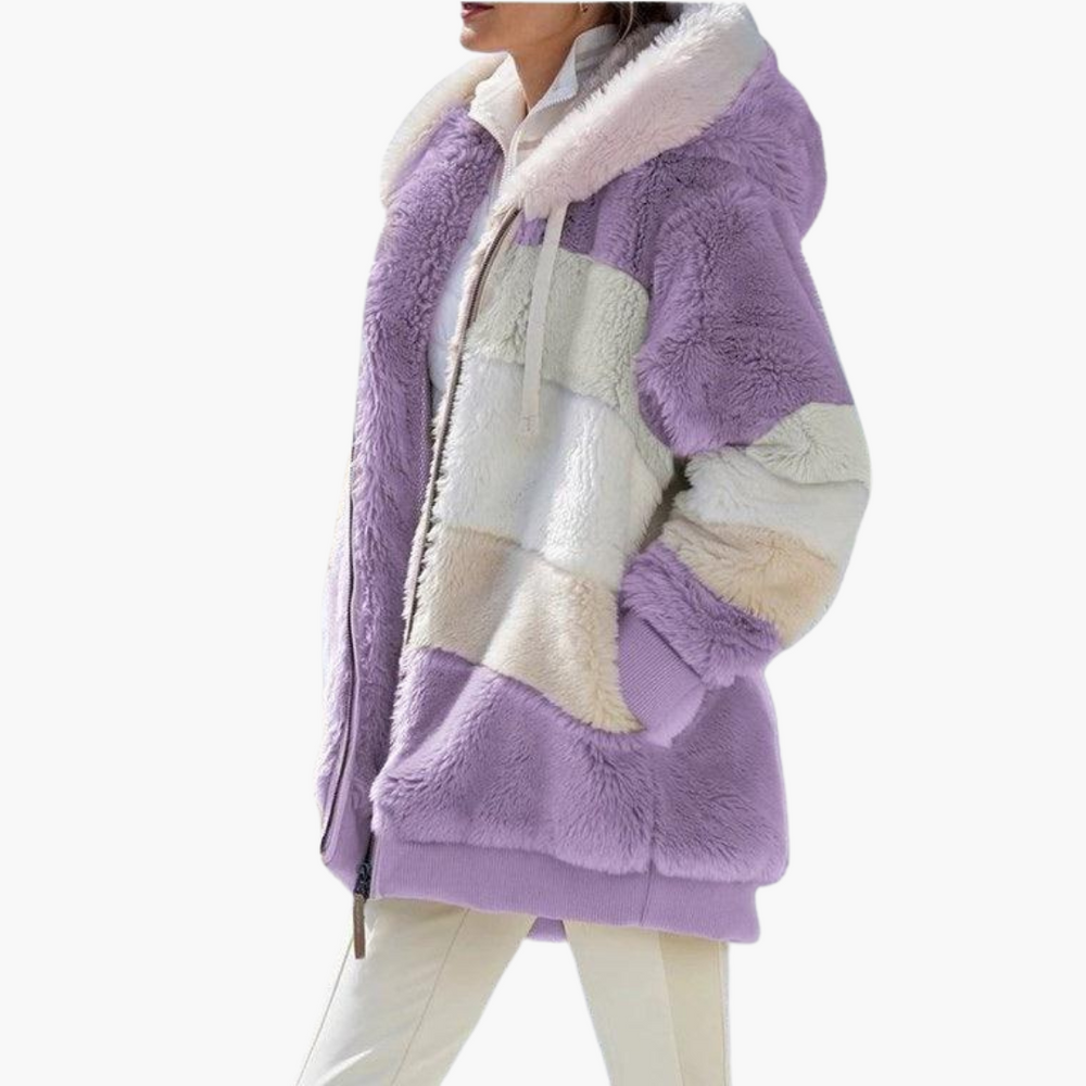 Hooded Fleece Jacket for Women – Oversized & Cozy Comfort
