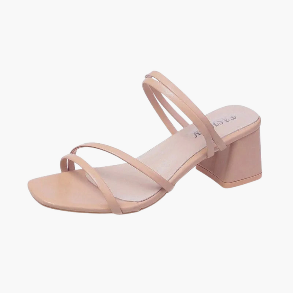 Elegant Strappy Heeled Sandals for Women - Fashionable Comfort