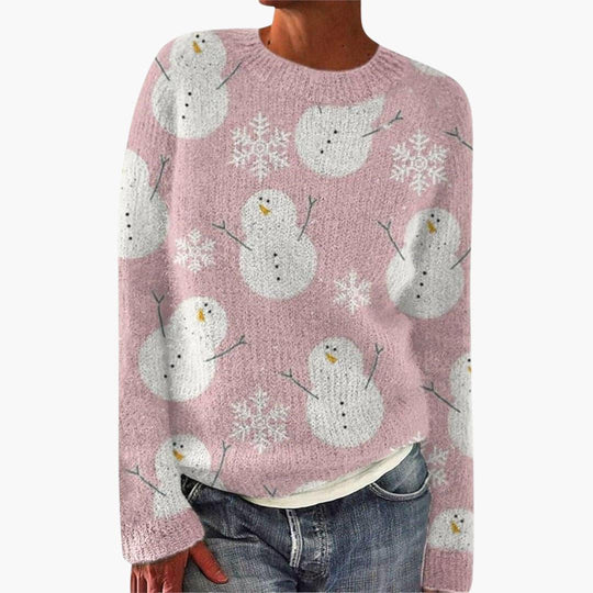 Reindeer Knit Sweater for Women - Cozy & Festive Winter Style