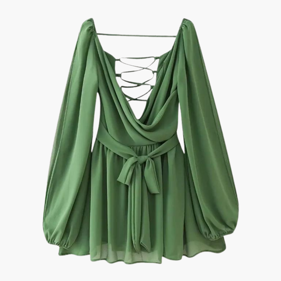 Airy summer mini dress - elegant style for women to wear