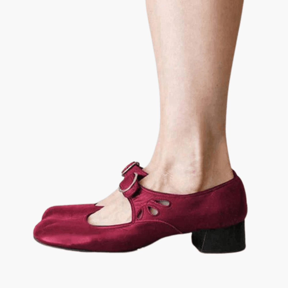 Leather Buckle Sandals – Women's Adjustable Summer Flats