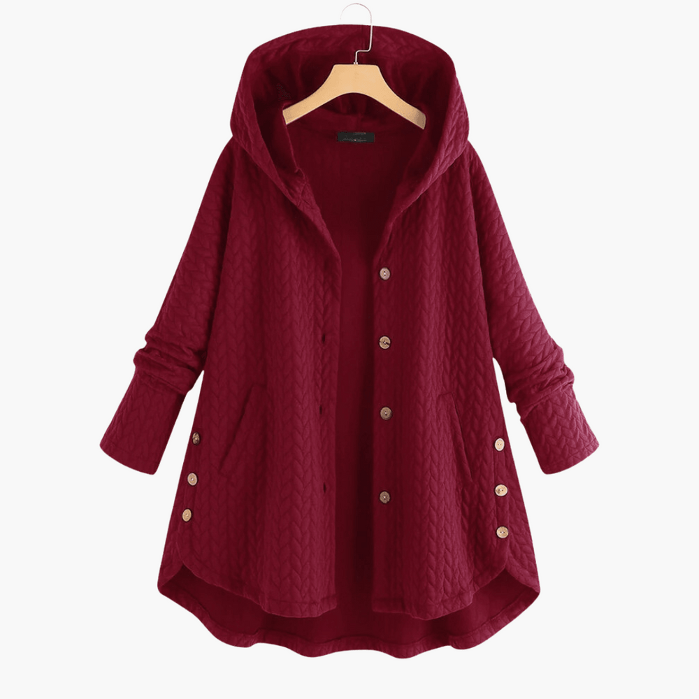 Warm Hooded Winter Coat - Women's Quilted Fleece Lined Parka