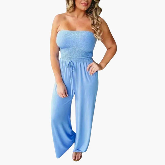Elegant Cotton Jumpsuit – Women's Tailored Fit Comfort