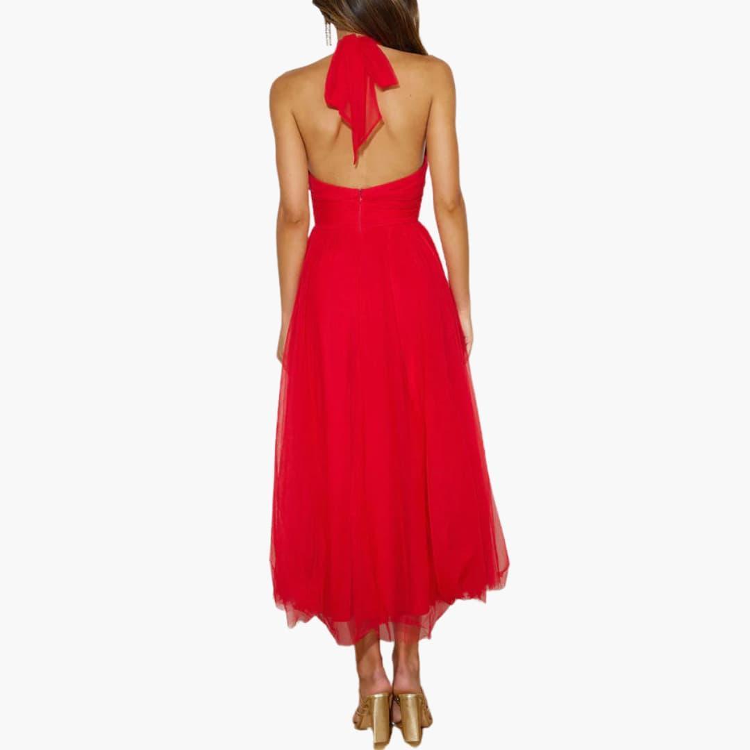 Elegant Maxi Dress - Flowy Sleeveless Fit for Women’s Events