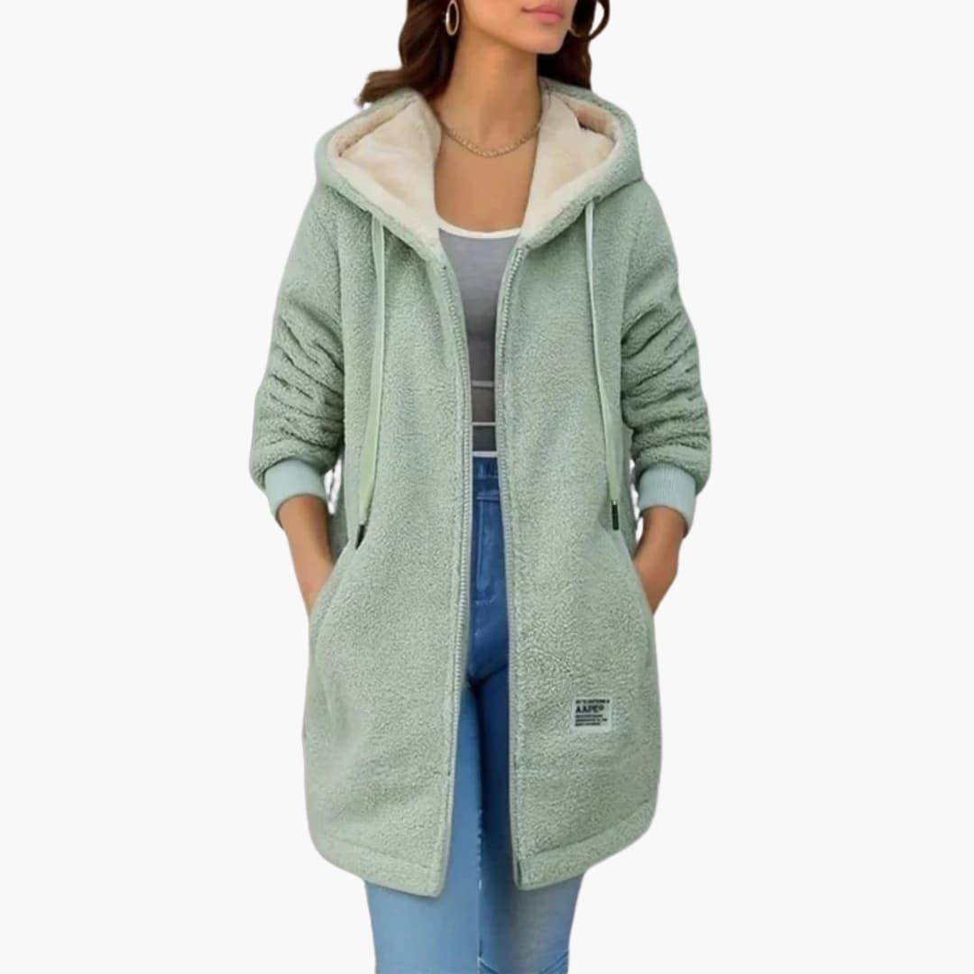 Durable Fleece Jacket - Women's Comfortable Full Zip Layer