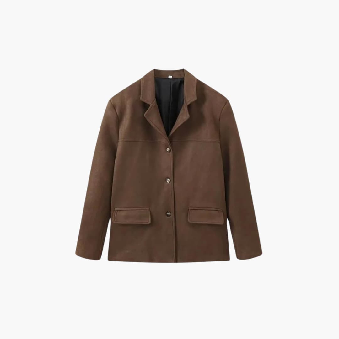 Buttoned Jacket for Women – Cropped, Stylish & Trendy Layer - IsabellaMae