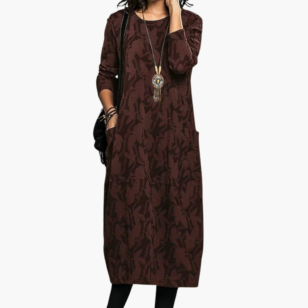 Casual Long Sleeve Winter Dress – Stylish & Warm for Women - IsabellaMae