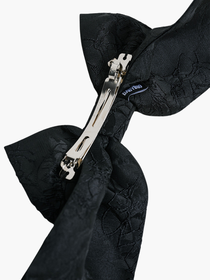 Oversized Satin Bow Hair Accessory - Stylish Hair Tie for Women